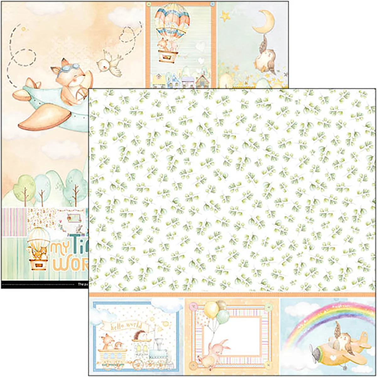 My Tiny world Paper Pad 12″x12″
