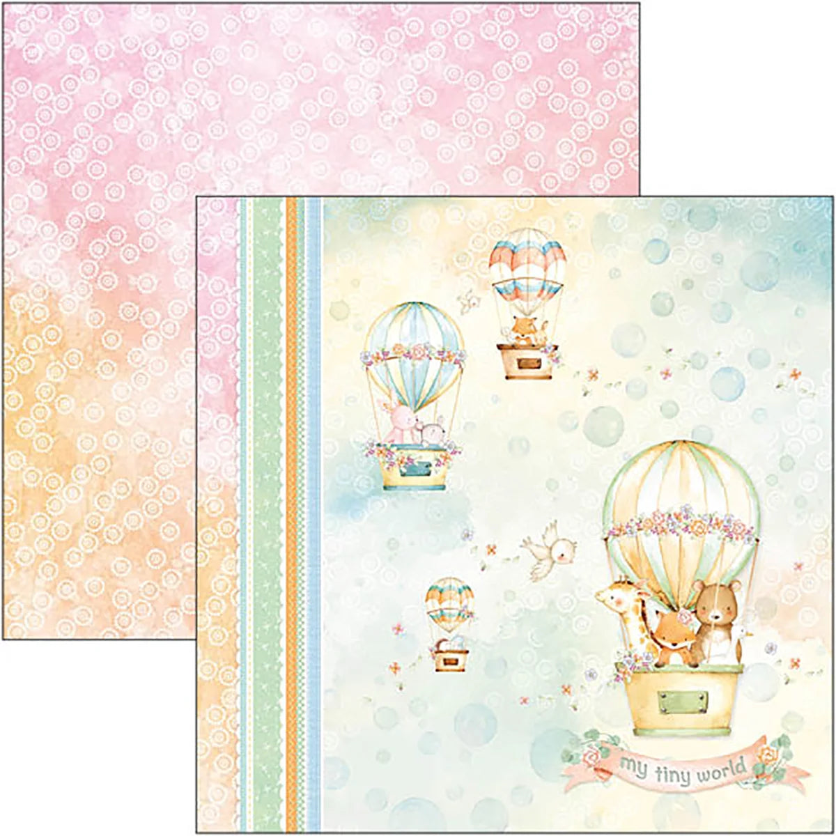 My Tiny world Paper Pad 12″x12″