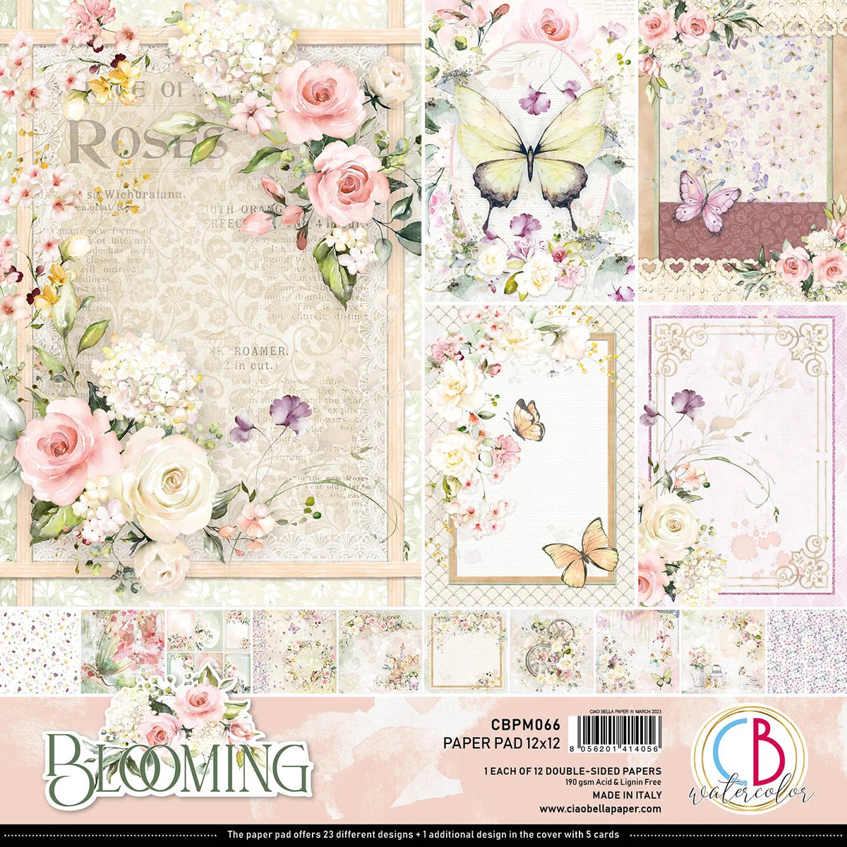 Blooming Paper Pad 12″x12″ 12/Pkg