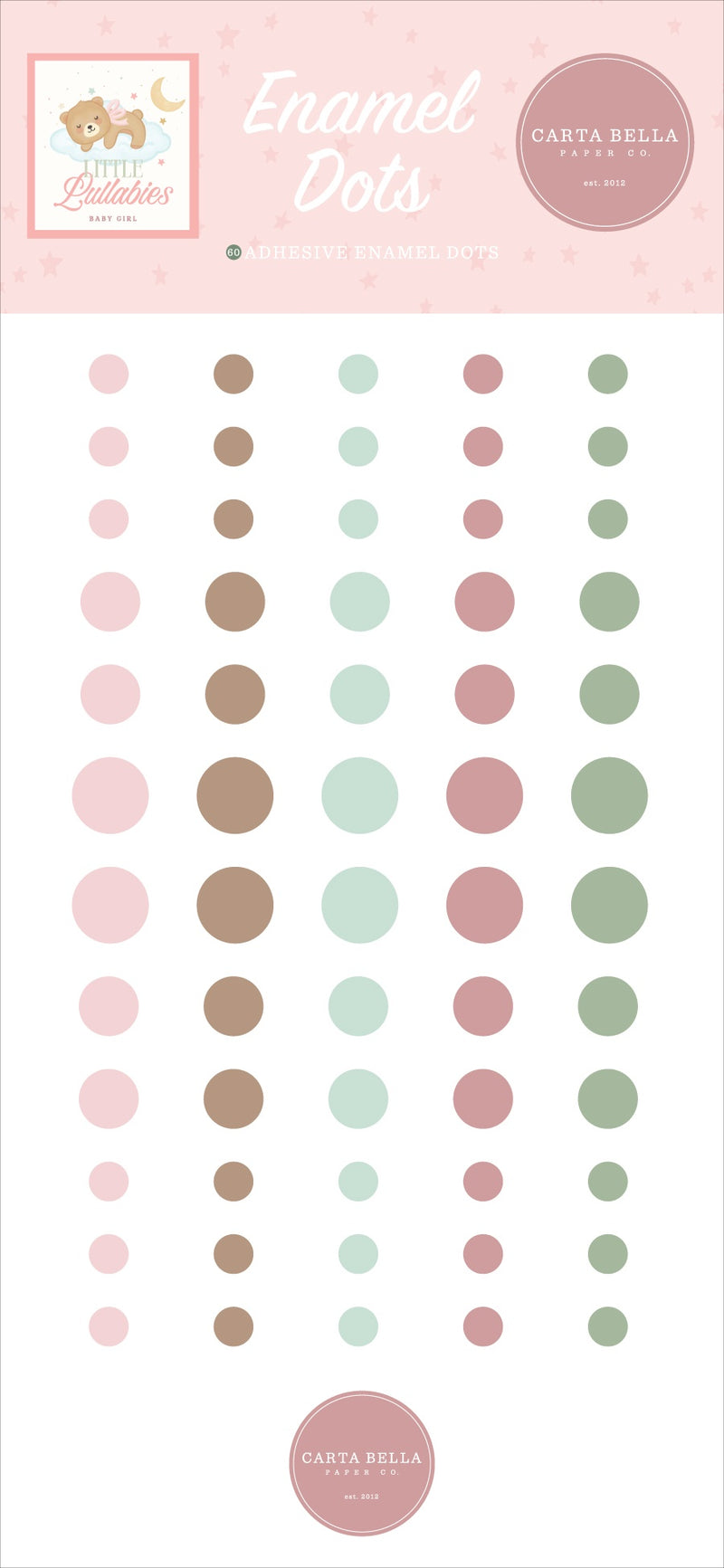 Little Lullabies – Baby Girl Enamel Dots