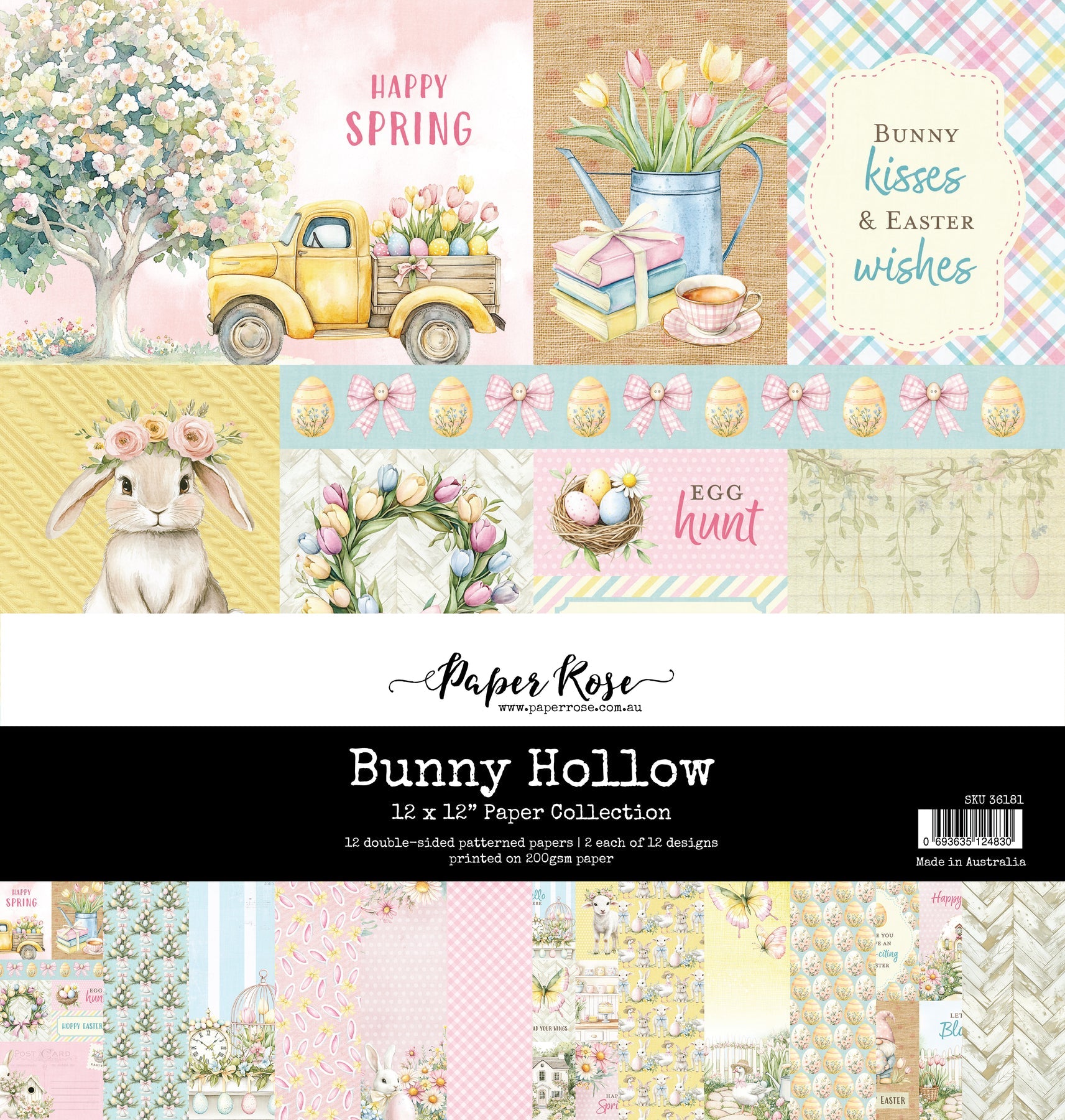 Bunny Hollow 12x12 Paper Collection 