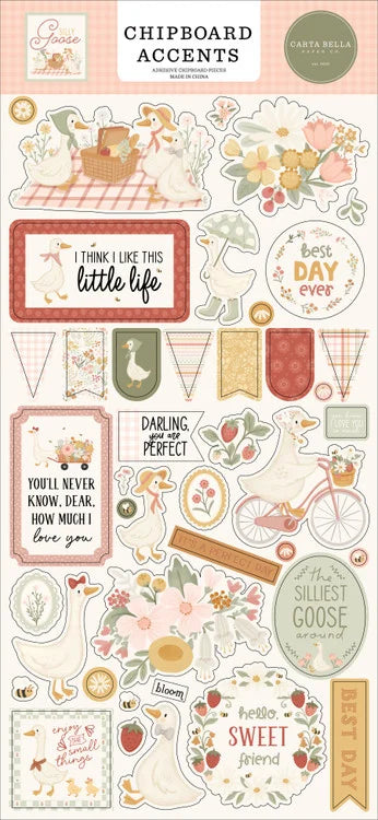 Silly Goose 6×13 Chipboard Accents