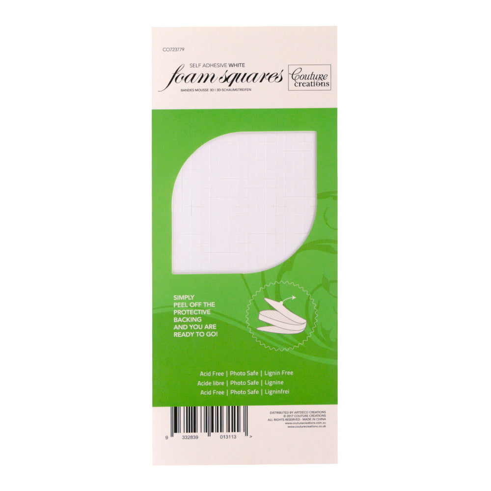 CC White 3D Adhesive Foam Squares 5x5x2mm 940pcs