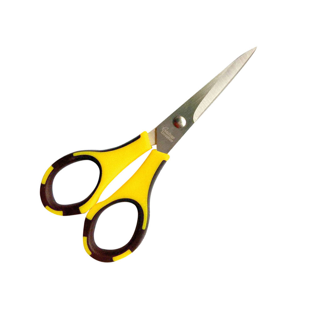 CC Scissors Yellow/Black - Stainless Steel Blades 5.5in