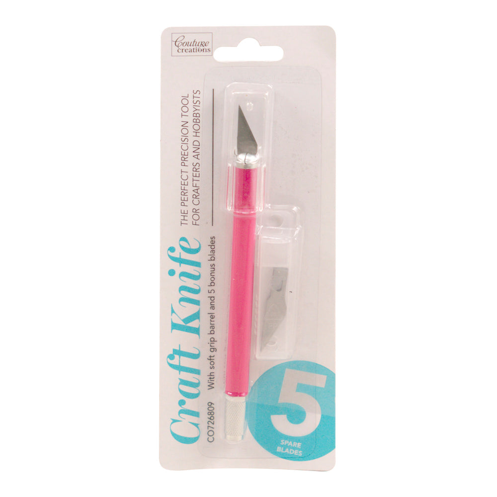 CC Precision Craft Knife - soft touch handle + 5 blades