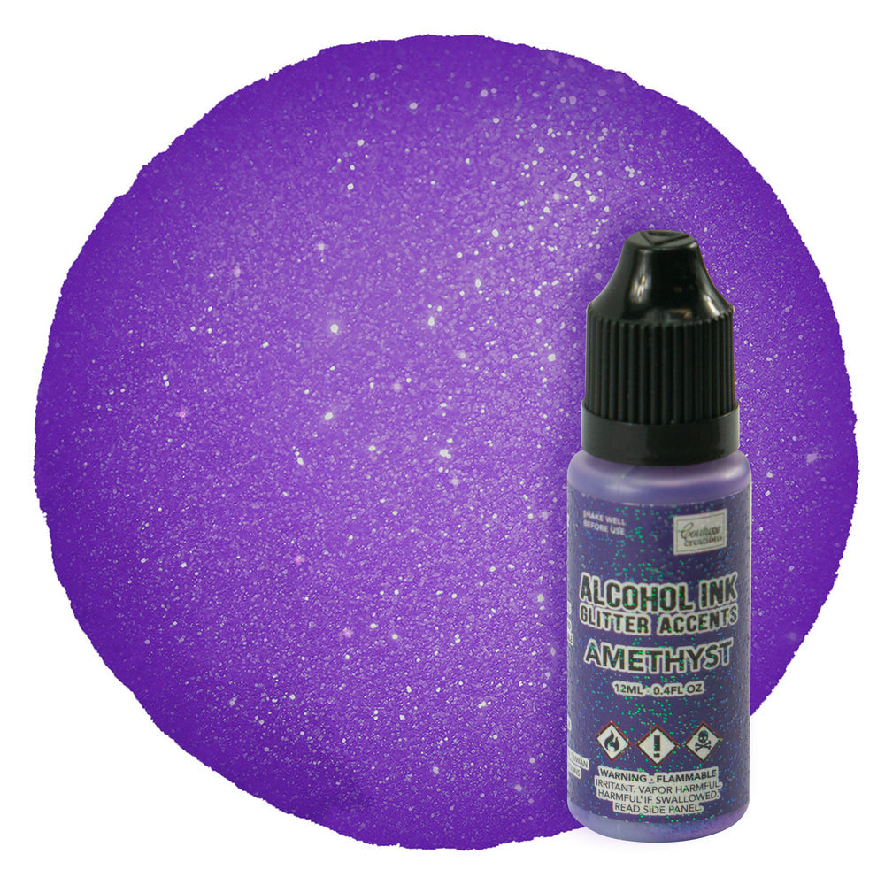 CC Alcohol Ink Glitter Accents - Amethyst - 12mL