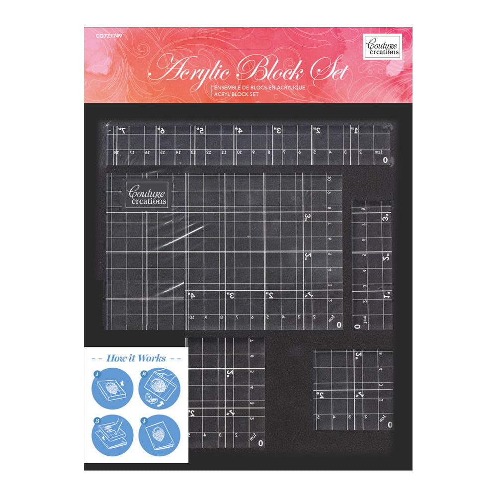 CC Acrylic Stamping Block Set 5PCE