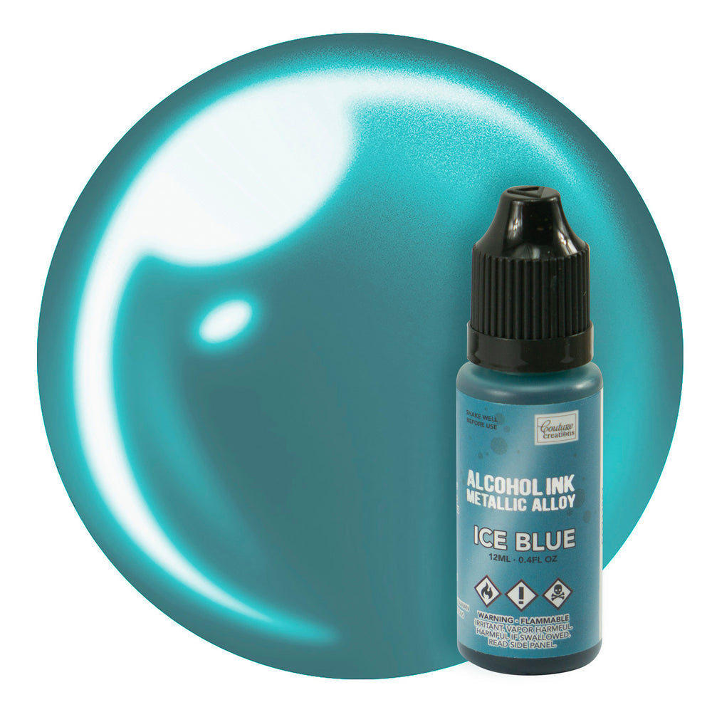 CC Alcohol Ink - Metallic Alloy - Ice Blue - 12ml 