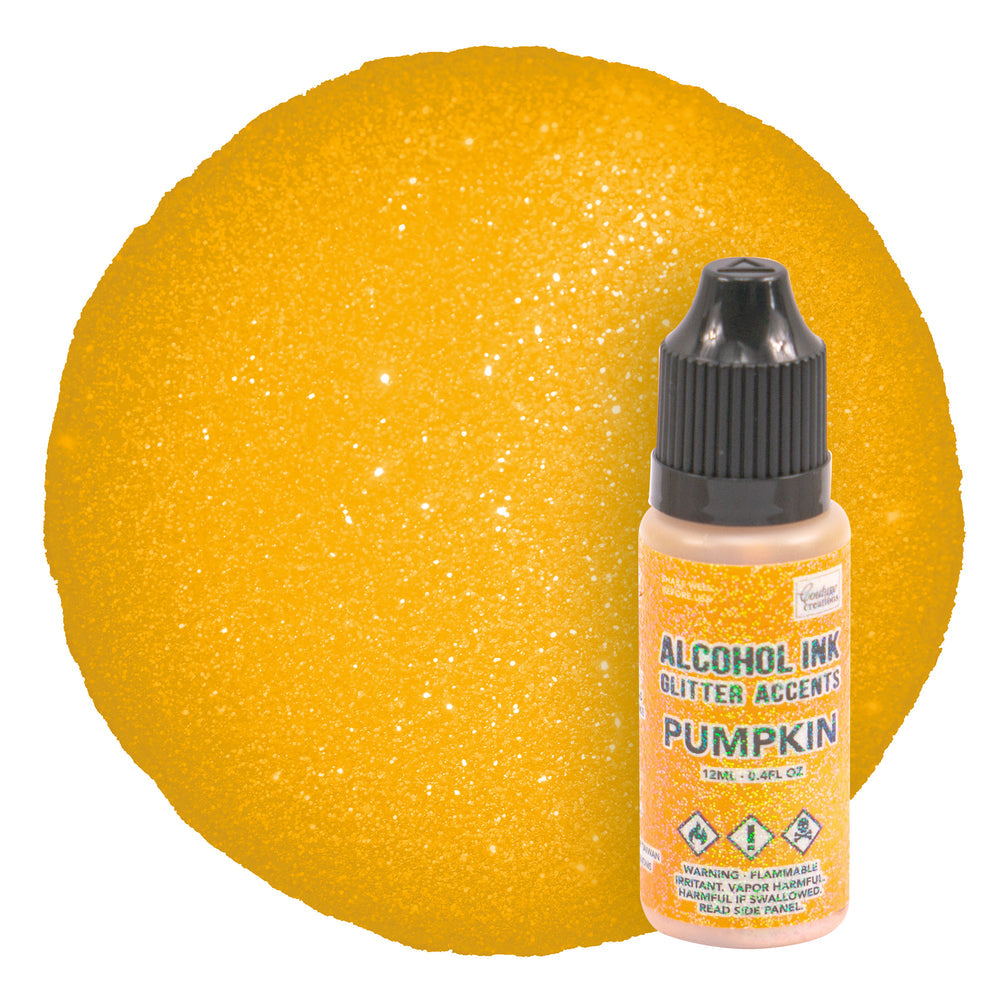 CC Alcohol Ink Glitter Accents Pumpkin - 12mL