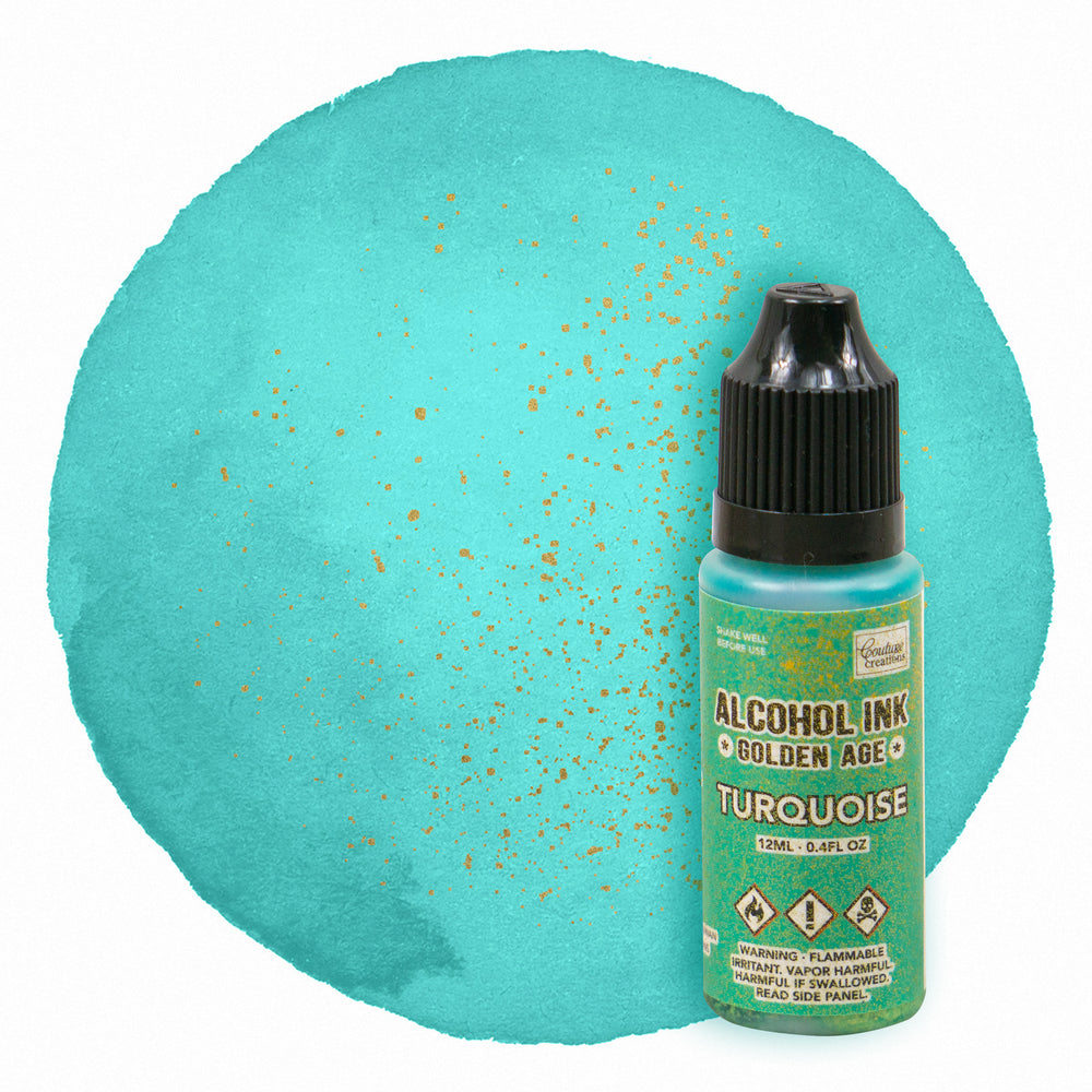 CC Alcohol Ink - Golden Age - Turquoise 12ml : 0.4fl oz