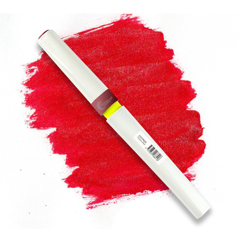 Winkles FESTIVE TRIO PACK Glitter Brush Marker - Festive Green/Festive Red/White Snow