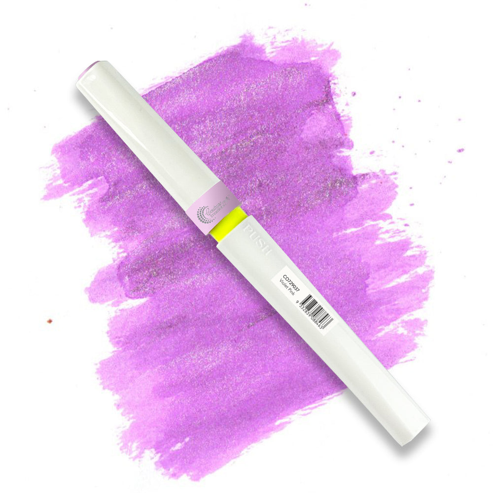 Winkles VIOLET PINK Glitter Brush Marker