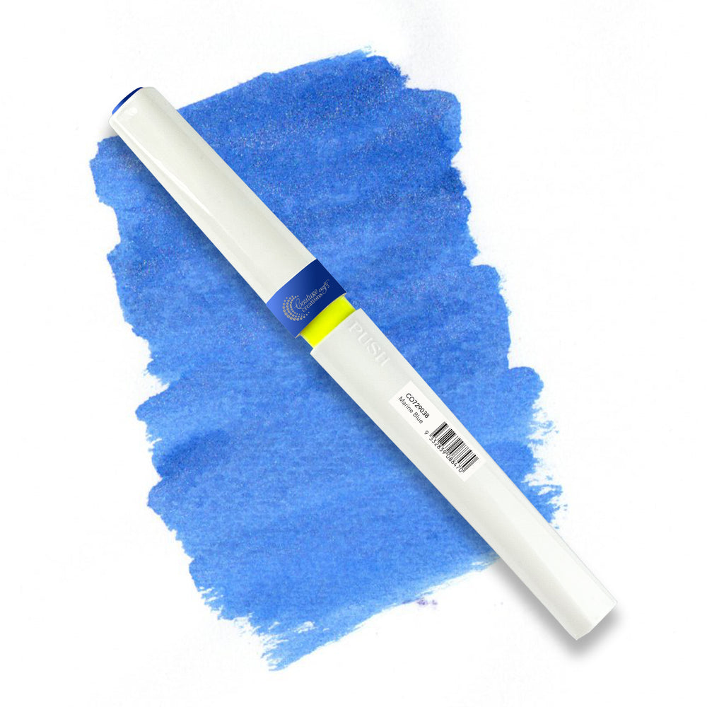 Winkles MARINE BLUE Glitter Brush Marker
