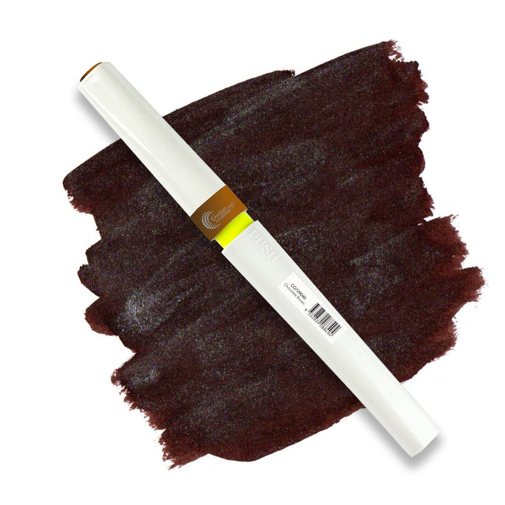 Winkles CHOCOLATE BROWN Glitter Brush Marker