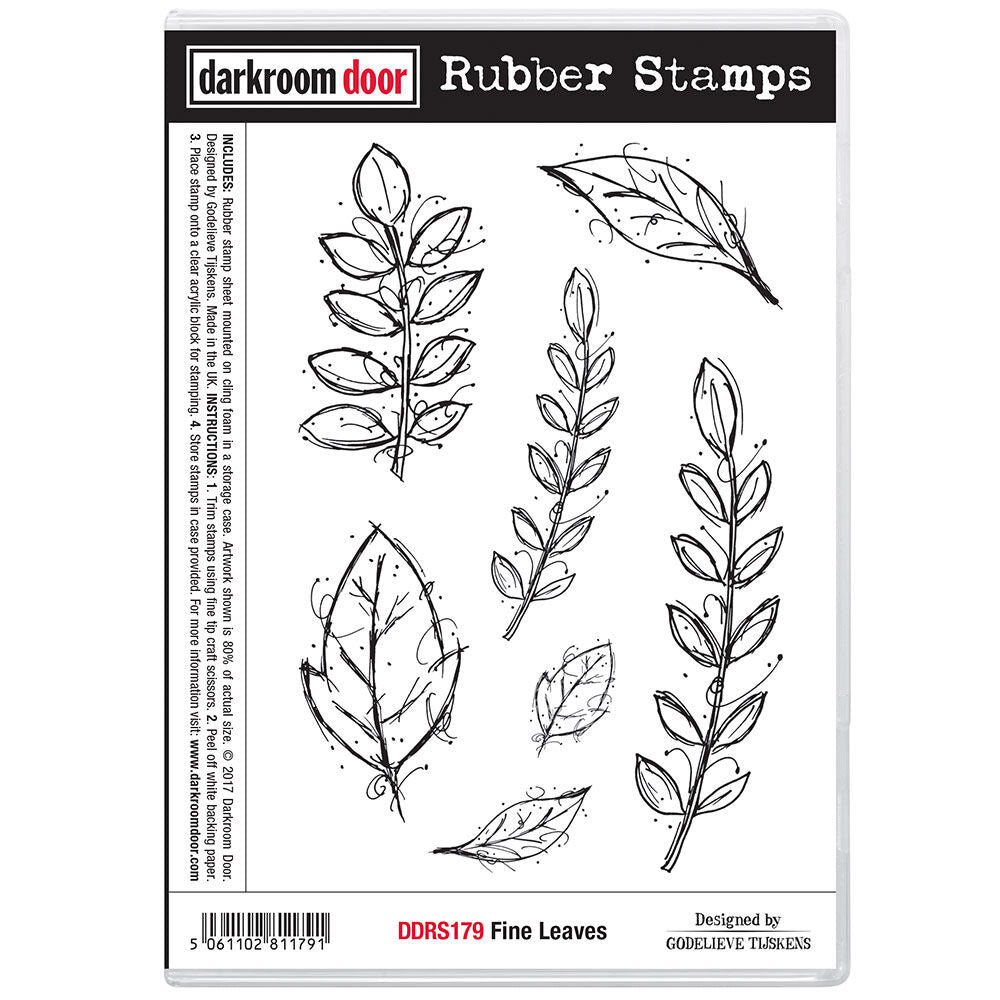 Rubber Stamp Set - Fine Leaves