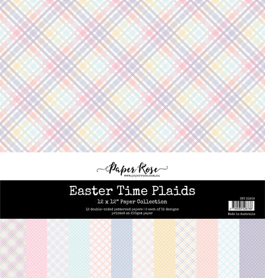 Easter Time Plaids 12x12 Paper Collection
