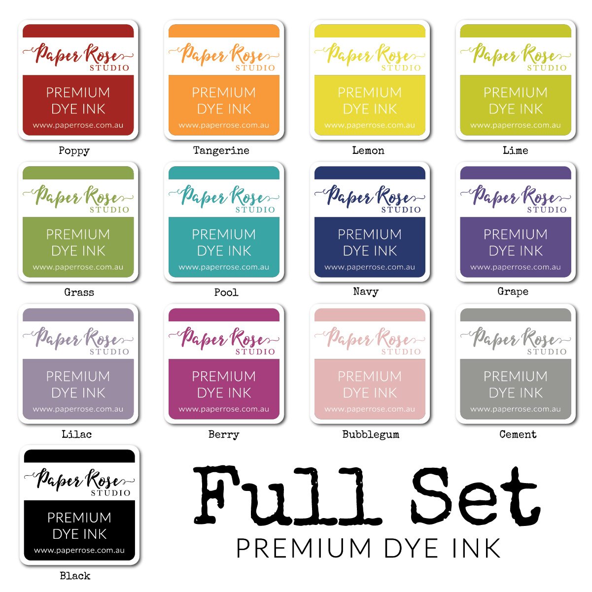 Full Set of Ink Cubes
