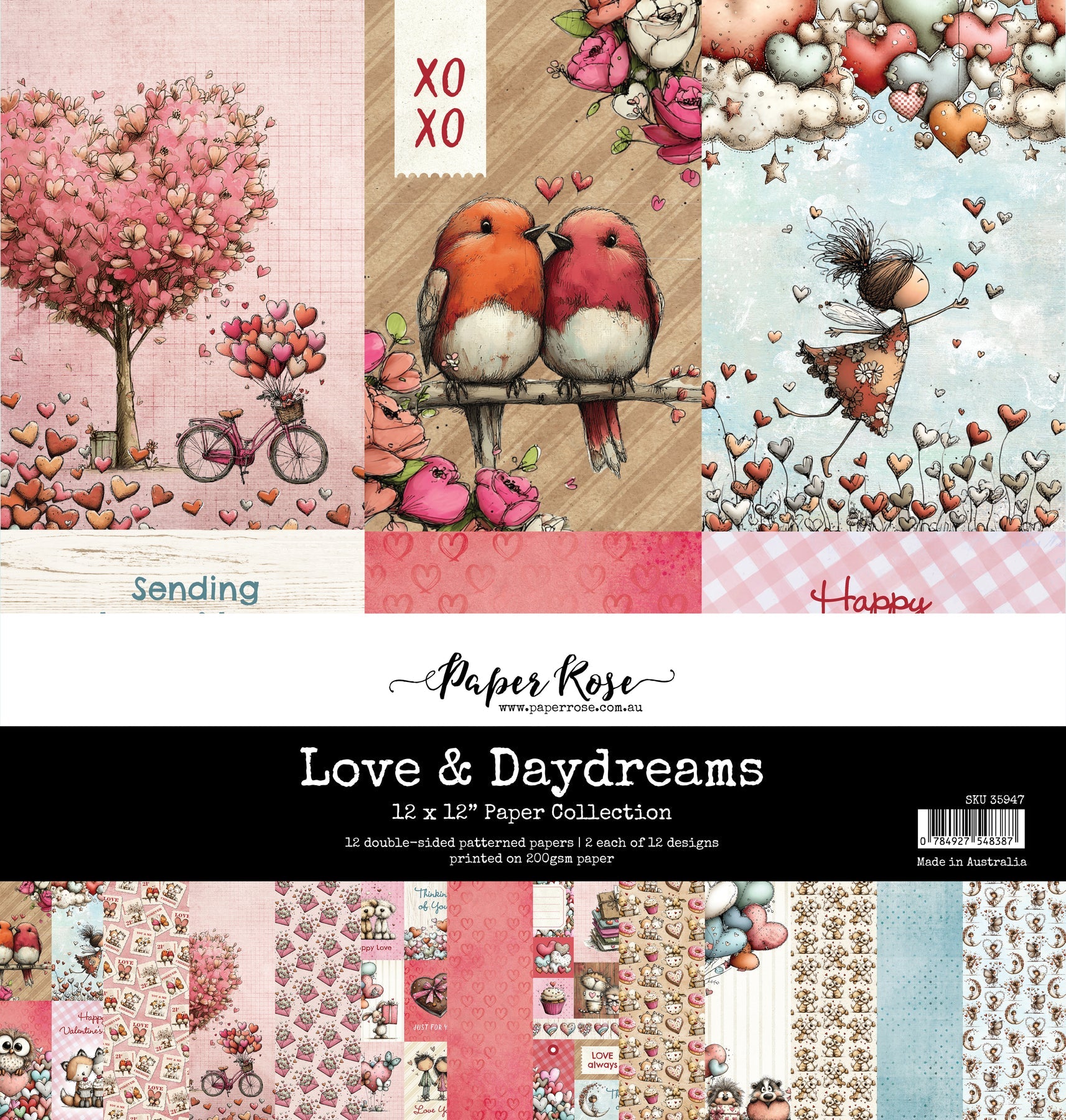Love & Daydreams 12x12 Paper Collection