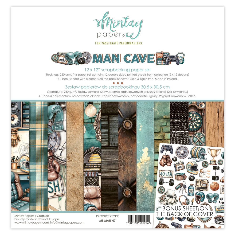 Man Cave 12x12 Paper Collection