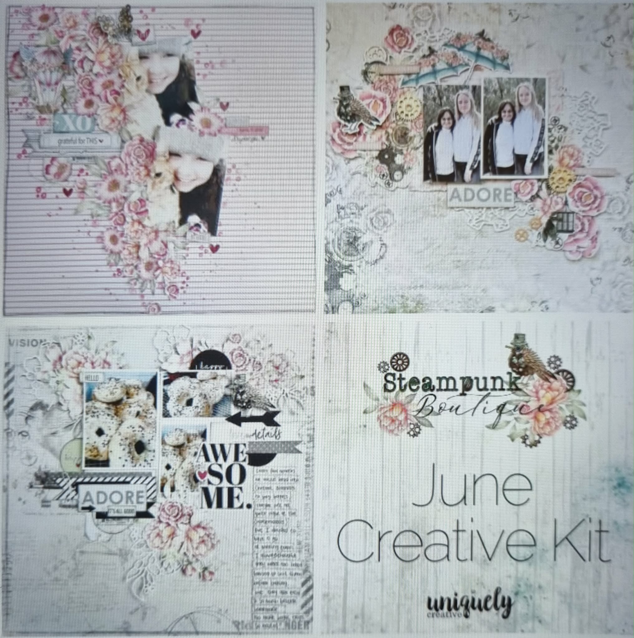 Steampunk Boutique  Scrapbooking Creative Kit