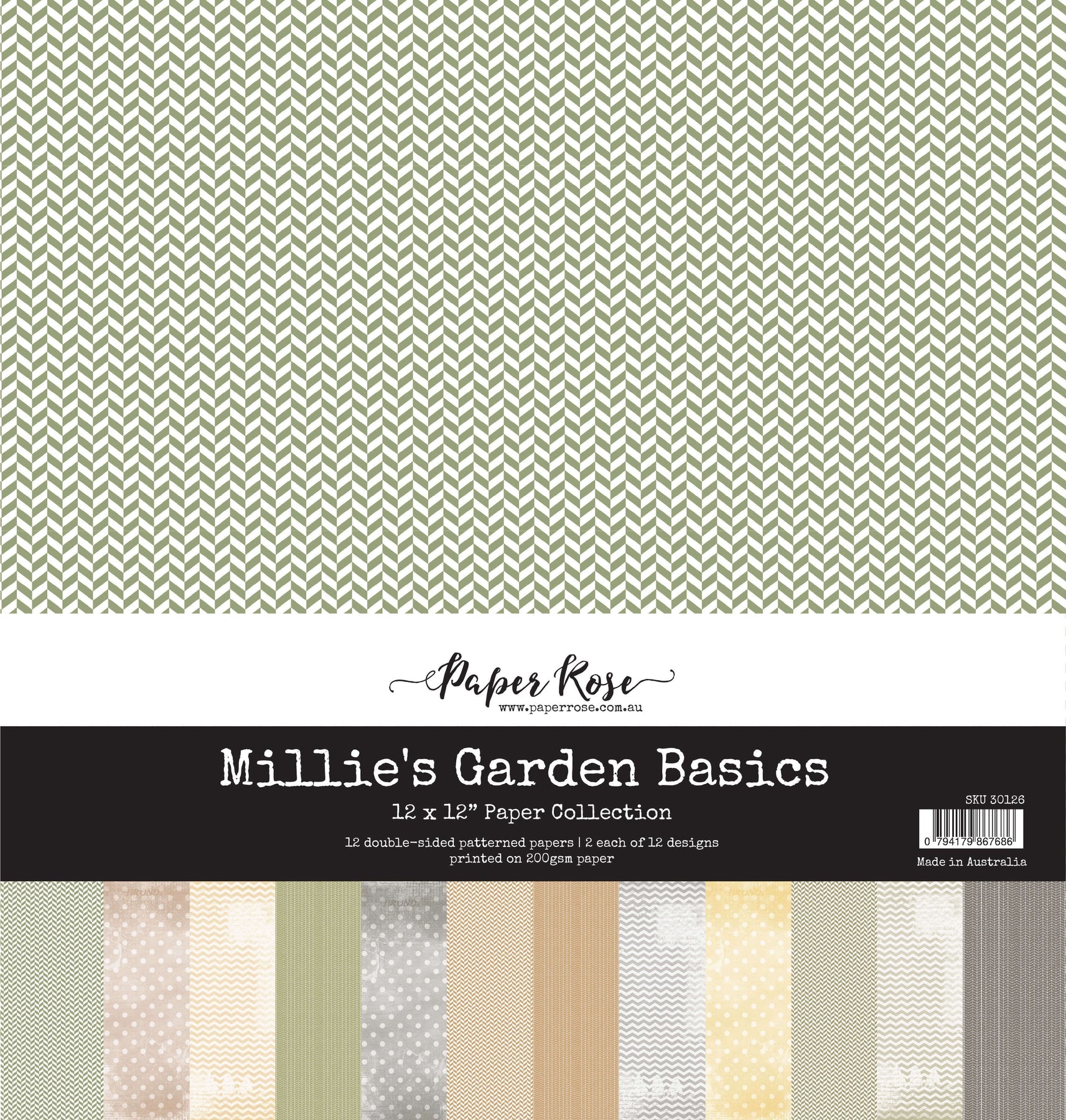 Millie's Garden Basics 12x12 Paper Collection