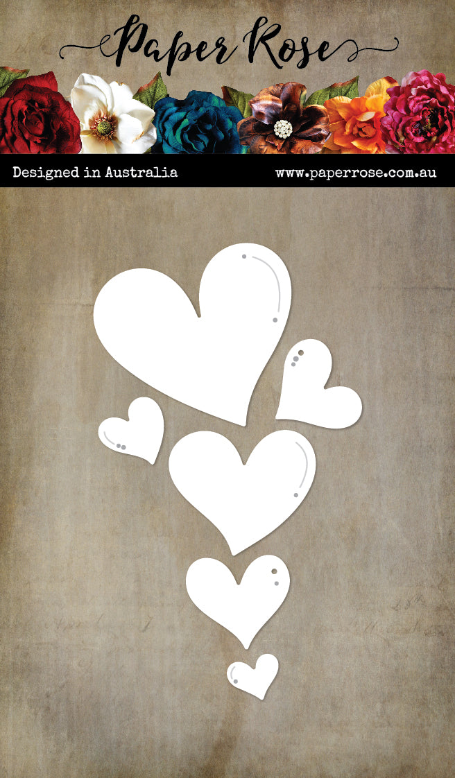Bubble Love Hearts Metal Cutting Die