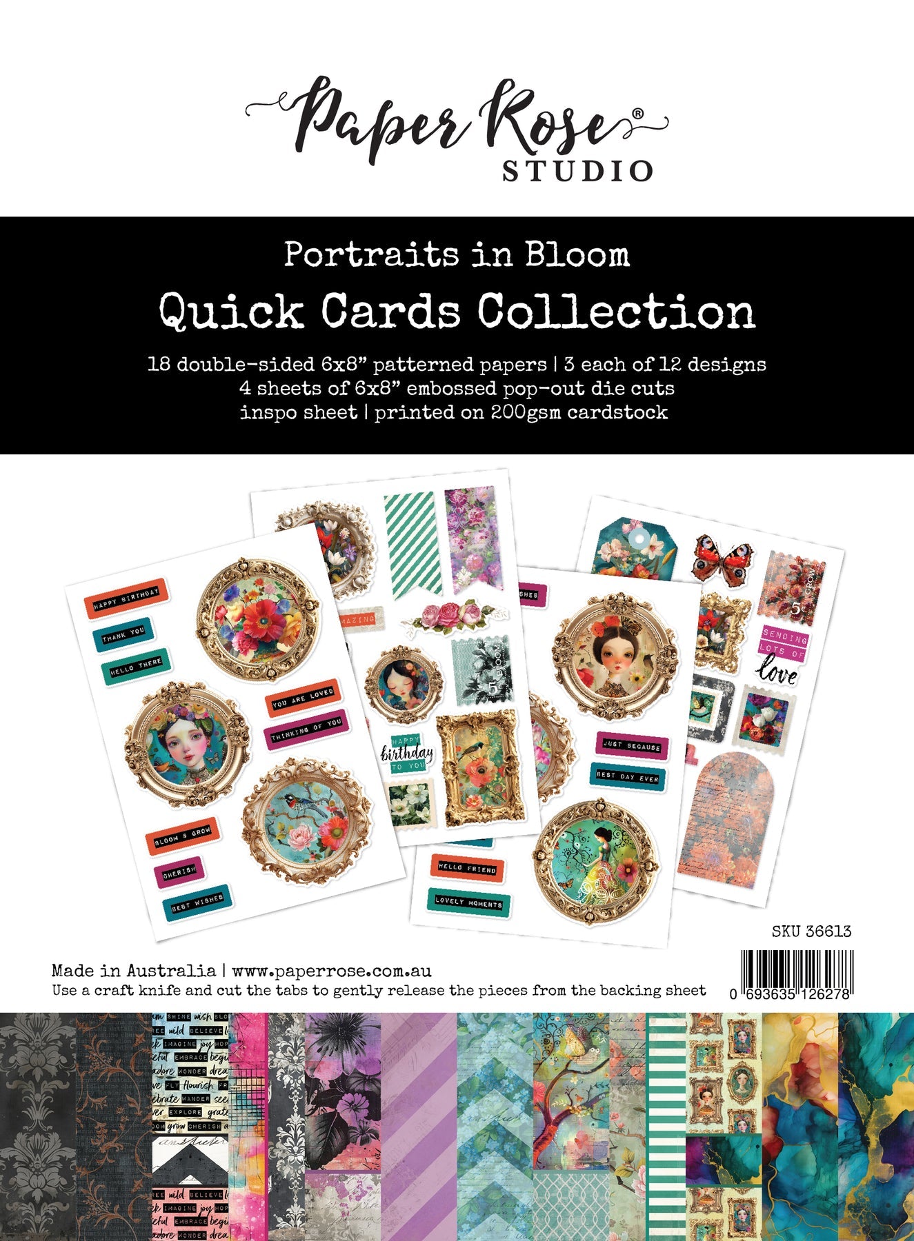 Portraits in Bloom 6x8" Quick Cards Kit
