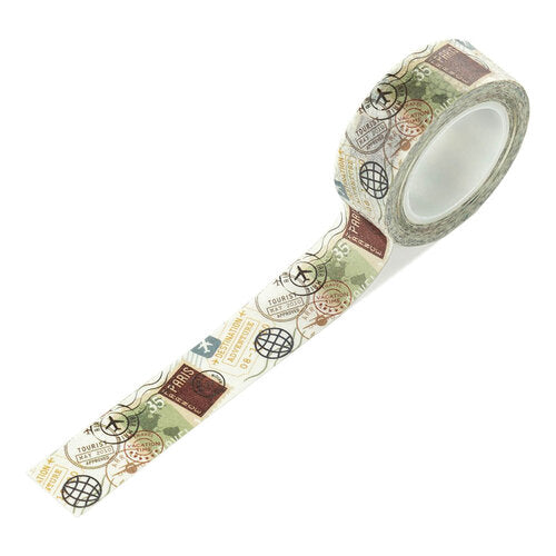 It’s Time to Travel Destination Stamps Washi Tape