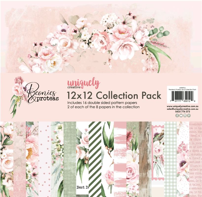 Peonies & Proteas 12x12 Collection Pack 2