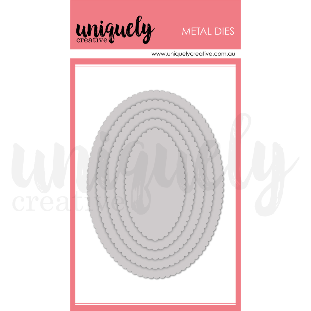 Scalloped Nesting Oval Die