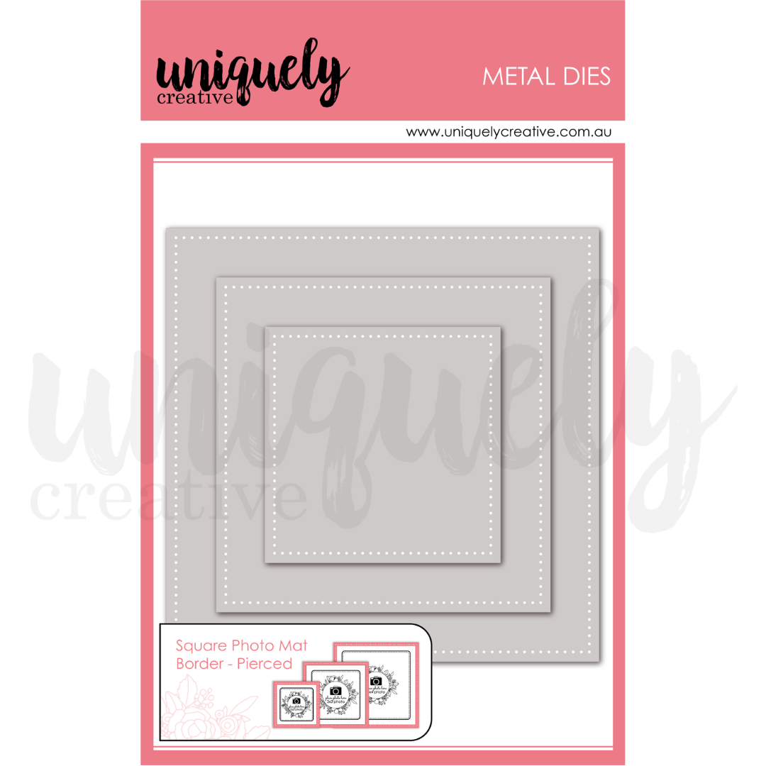 Square Photo Mat Border Die - Pierced