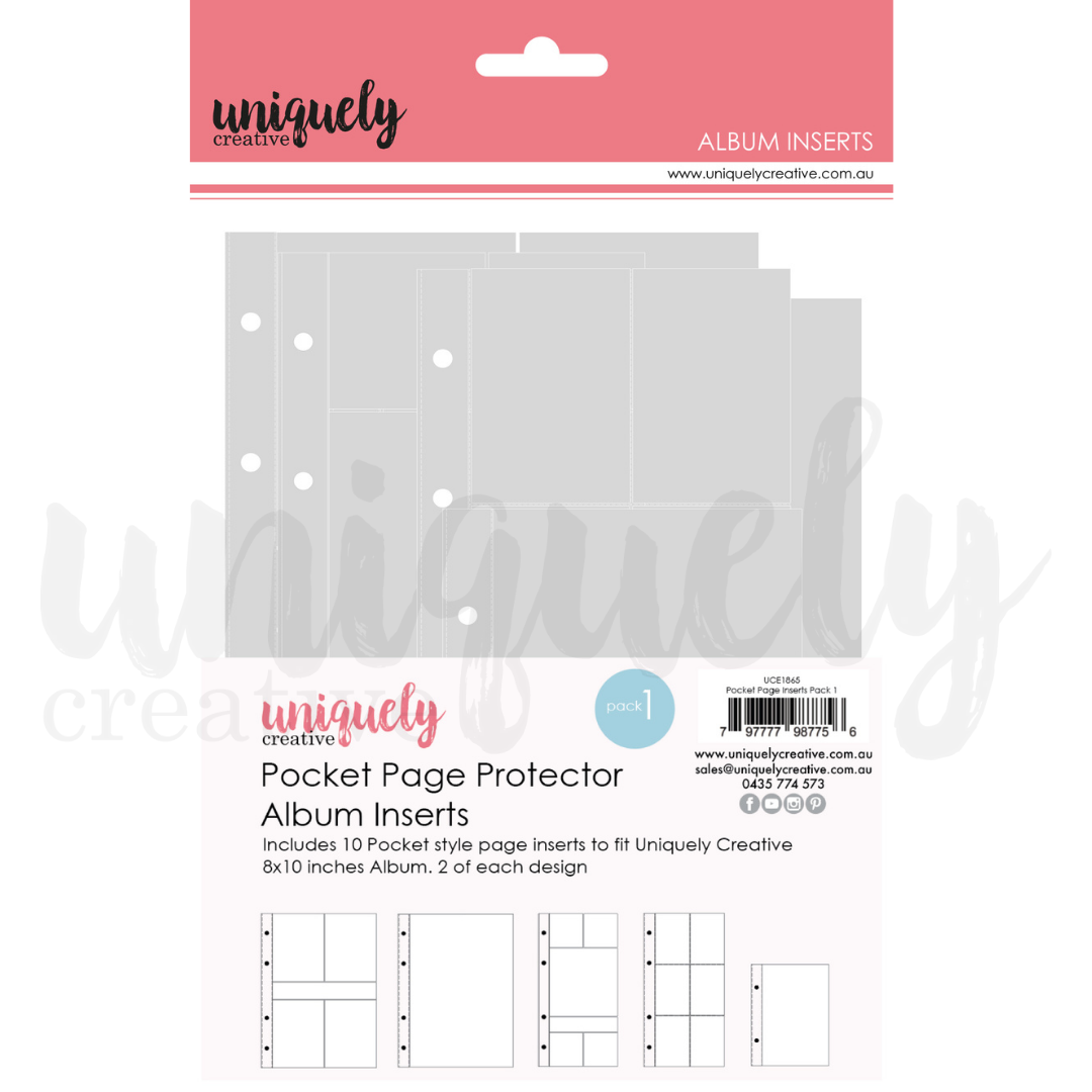 Pocket Page Album Inserts - Pack 1