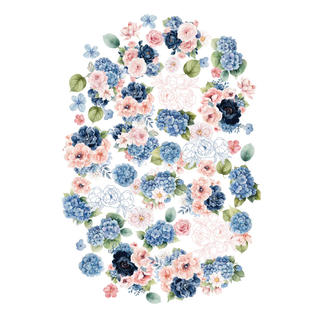 Vellum Creative Die Cuts - Indigo Bloom