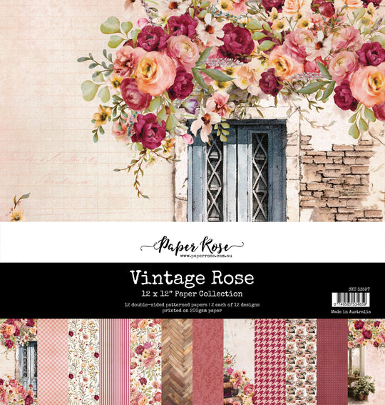 Vintage Rose 12x12 Paper Collection