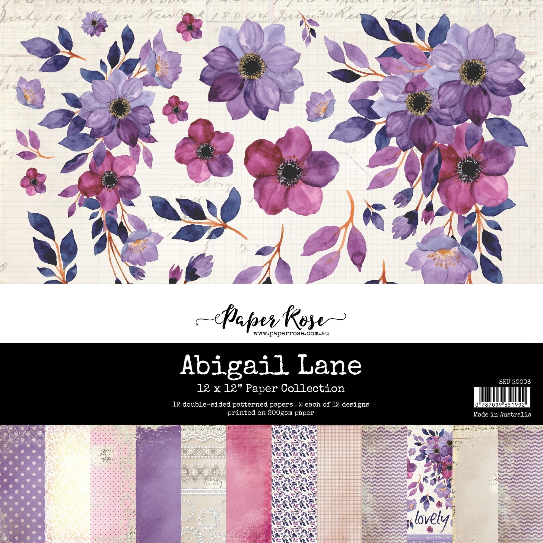 Abigail Lane 12x12 Paper Collection