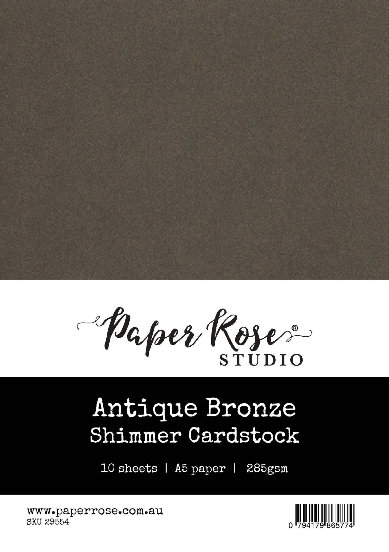 Antique Bronze Shimmer Cardstock A5 10pc