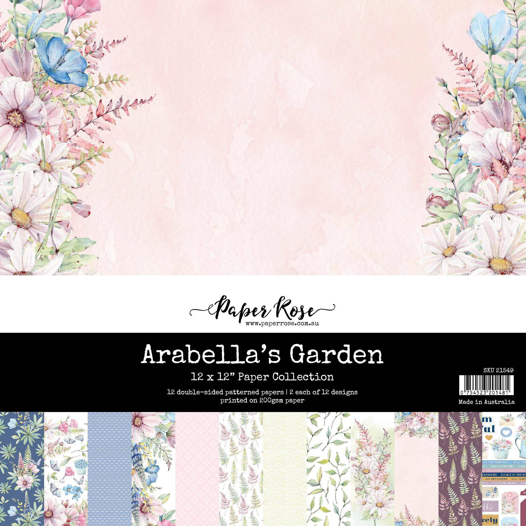 Arabella's Garden 12x12 Paper Collection