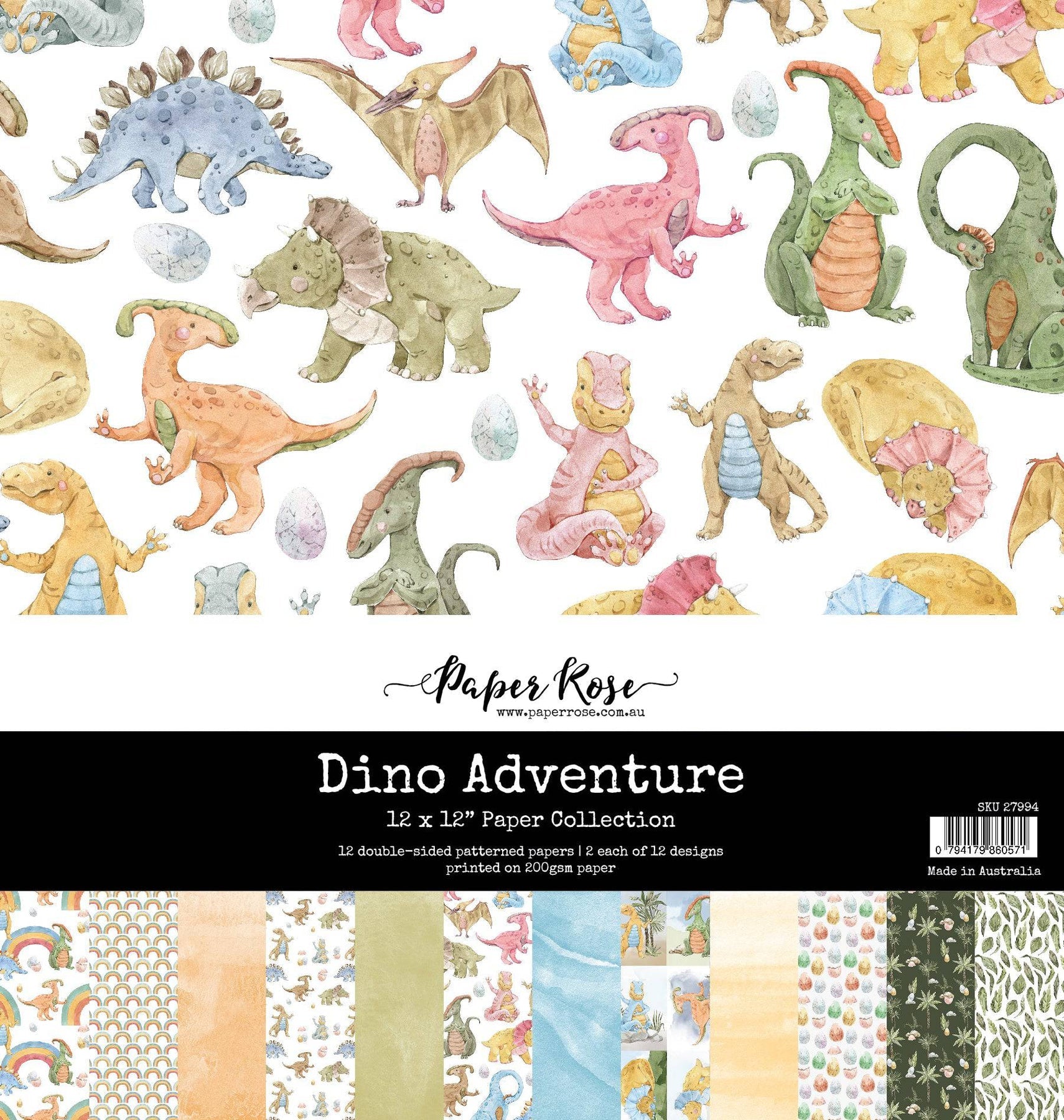 Dino Adventure 12x12 Paper Collection