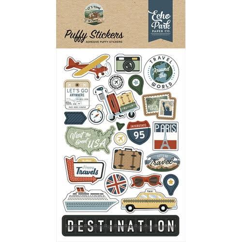 It’s Time to Travel Puffy Stickers