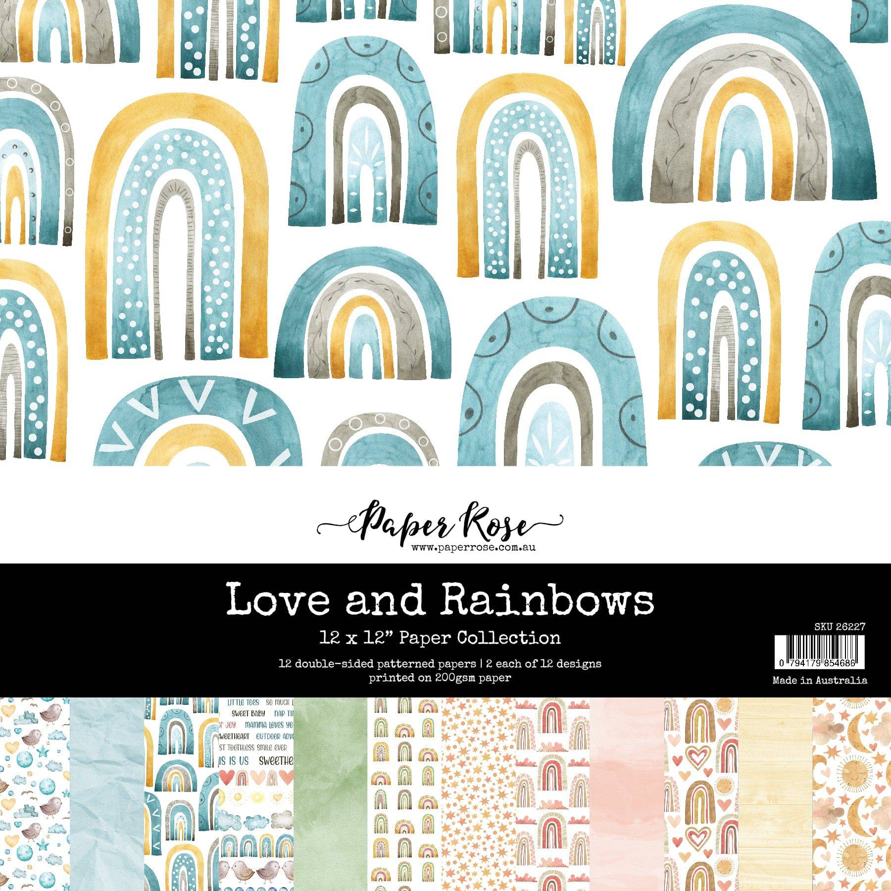 Love and Rainbows 12x12 Paper Collection