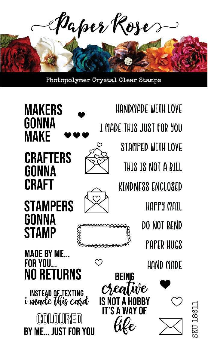 Maker 4x6" Clear Stamp Set