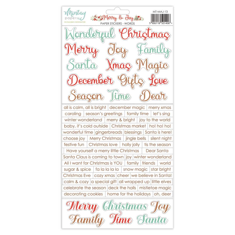 Merry & Joy Stickers