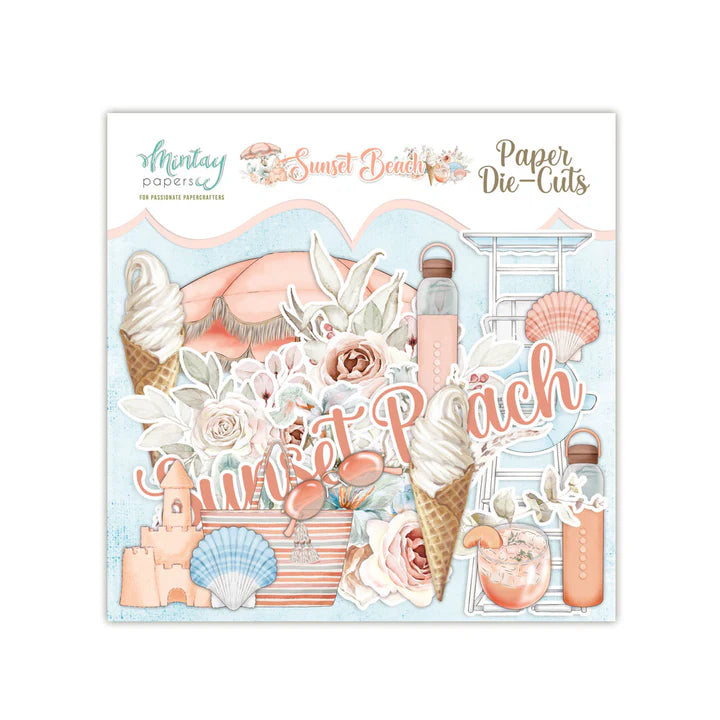 Sunset Beach Paper Die Cuts