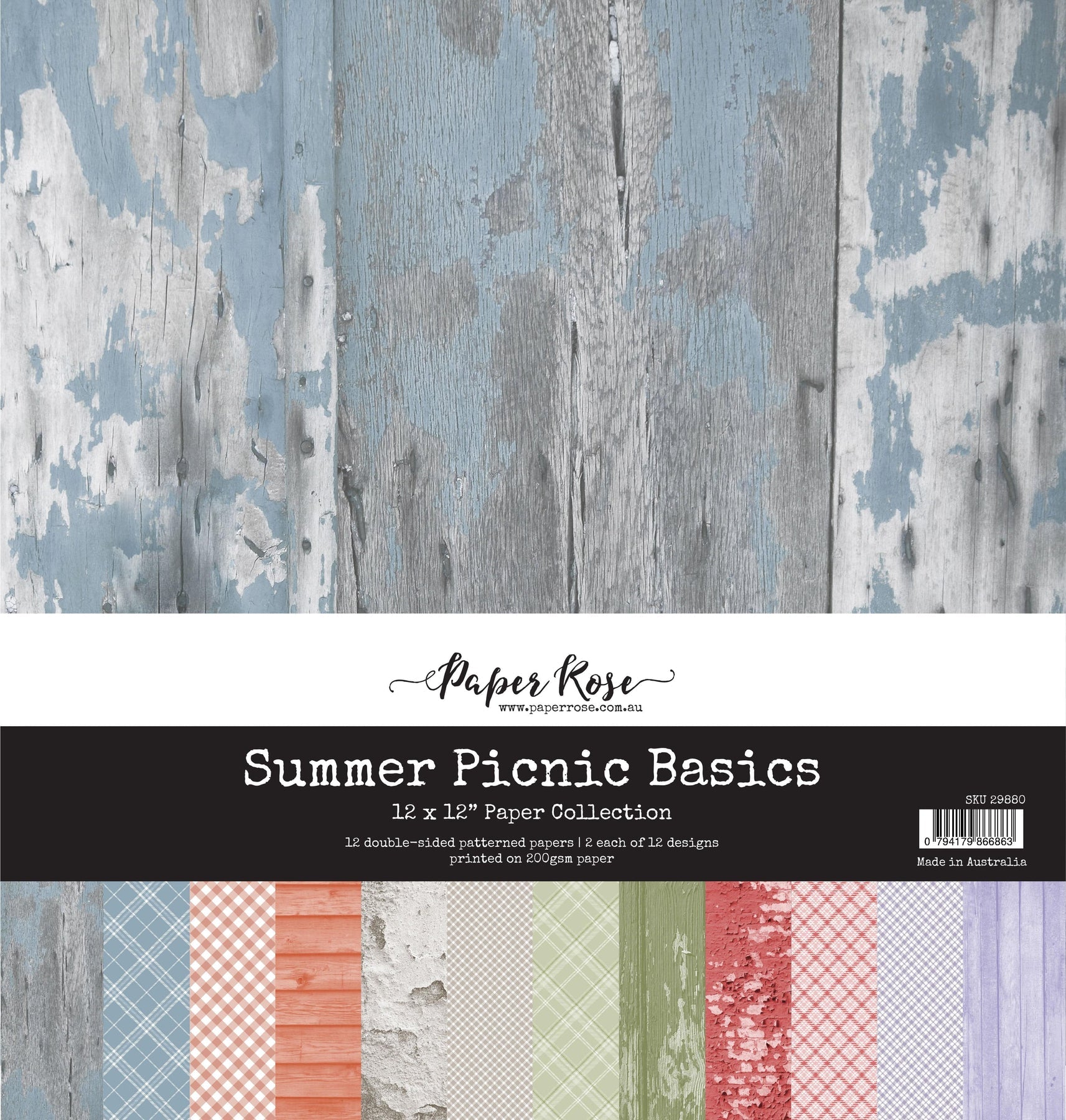 Summer Picnic Basics 12x12 Paper Collection