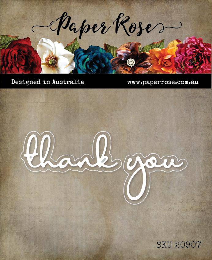 Thank You Fine Script Layered Metal Cutting Die
