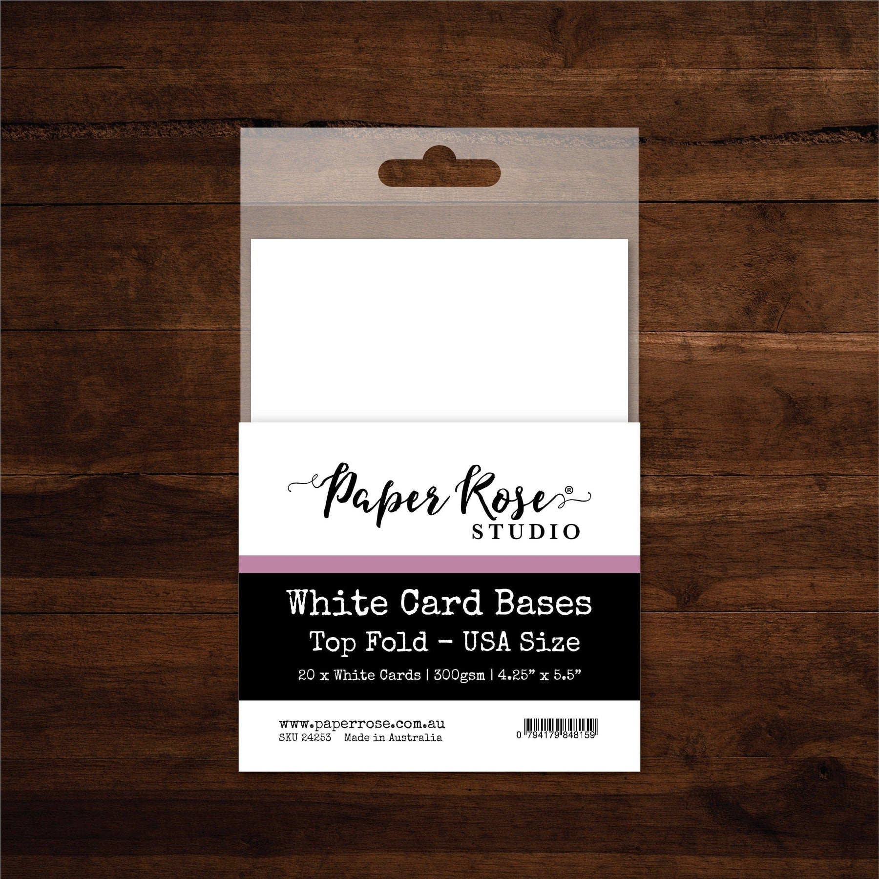 Top Fold White Card Bases - 4.25x5.5" - 20 pieces