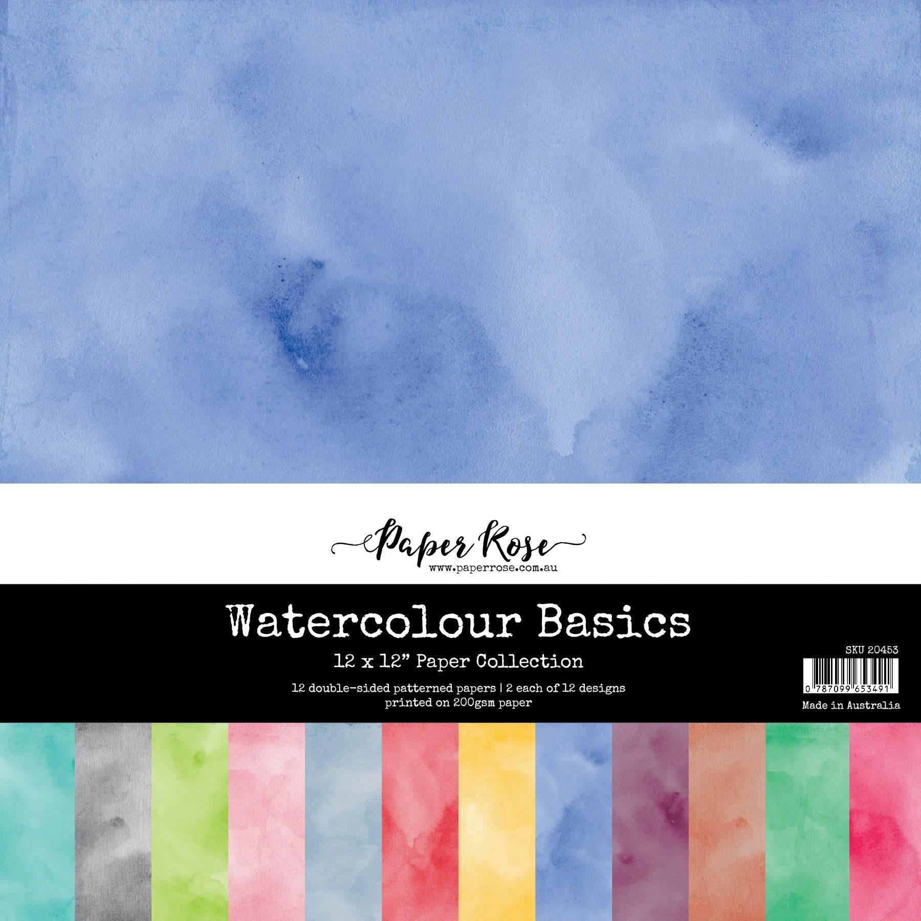 Watercolour Basics 12x12 Paper Collection